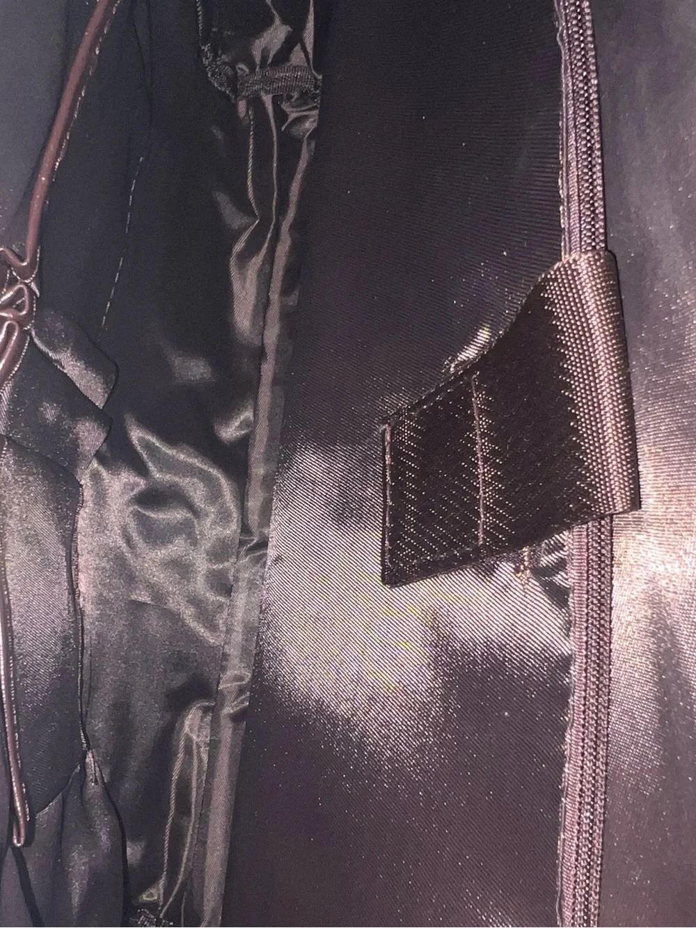 Black Leather Briefcase Messenger Bag